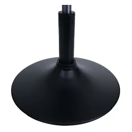 Mendler 2er-Set Hocker HWC-C22, Sitzhocker Schminkhocker, höhenverstellbar drehbar Ø 37cm Stoff Bouclé 450g/m2 FSC® ~ creme-weiß