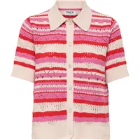 Only Onllula Polo S/S Cardigan High Risk Rot S