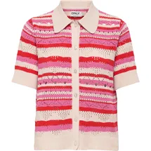 Only Onllula Polo S/S Cardigan High Risk Rot S