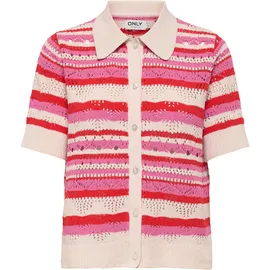 Only Onllula Polo S/S Cardigan High Risk Rot S