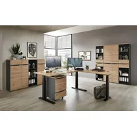 Innostyle Komplettbüro MEMPHIS XI 8-teilig Front Artisan Eiche Korpus