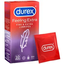 DUREX Feeling Extra Kondome für Männer, 10 Stück