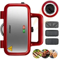 Waffeleisen 3 in 1, Sandwichmaker, Kontaktgrill, Sandwichtoaster, 1200W