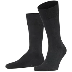 FALKE Herren Socken - Sensitive London, Strümpfe, Uni, Baumwollmischung Anthrazit 43-46