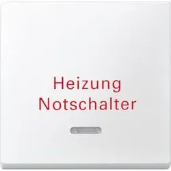 Merten 431819 Wippe mit Kontrollfenster und Aufdruck Heizungsnotschalter, polarweiß, System M
