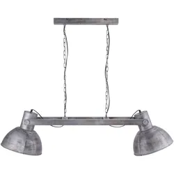 Pendelleuchte, Eisen,Industrial Stil, E27, 2flg., schwenkbar, Vintage