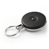KEY-BAK Schlüsselrolle, Edelstahlkette, 60 cm, schwarz