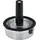 Rösle Vakuumdeckel FLEXX 2GO 1,4 L rund mit Clips, Sicherheitsglas mit Silikonrand und Vakuumventil, aromadicht, transparent/schwarz