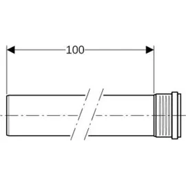 Geberit Silent-PP Rohr mit Muffe