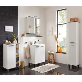 Fackelmann Spiegelelement TE-A 59,8 cm x 69,2 cm x 13,5 cm Weiß Matt