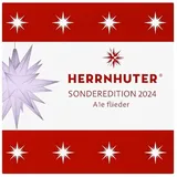 Herrnhuter Sonderedition 2024 - Stern A1e - Flieder - Größe: 13cm - limitiert - mit LED Licht und 3 Meter Kabel, Netzteil NICHT inbegriffen
