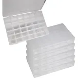 Workplus 6er Set Kleinteilemagazin Sortimentskasten mit je 36 Fächern verstellbar)