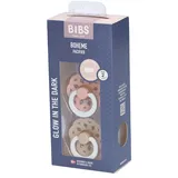 Bibs Boheme Glowdark Blush/Vanilla Duo 6-18 2 St Schnuller