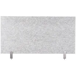Schreibtisch-Set desktopz Klemme Farbe: lichtgrau, Größe: 100x50x2,5cm