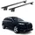 Aurilis OMAC Dachträger Aluminium TÜV geprüft für Audi Q7 4L 2006-2015 – Für integrierte Dachreling – T Nut – Max 100 kg – 2 Schlösser Schwarz