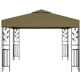 vidaXL Pavillon 3 x 3 m taupe