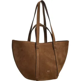ABRO Cosmo Shopper Tasche Leder 40 cm braun