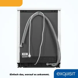 Exquisit GSP9112-030E Geschirrspüler (freistehend, 598 mm breit, Weiß)