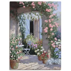 Wandbild ARTLAND "Blumenangebot", beige (farbe bild(er): naturfarben), B:30cm H:40cm, Canvas, Leinwand, Bilder, als Leinwandbild, Poster, Wandaufkleber in verschied. Größen