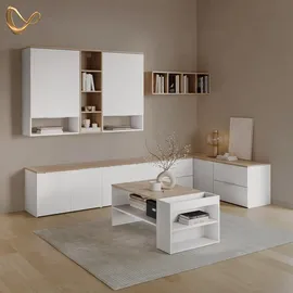 livinity® Eckkommode Piave 80 x 50 x 40 cm Weiß