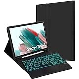 JADEMALL Galaxy Tab A8 Hülle - Tastatur mit Touchpad für Galaxy Tab A8-10.5 Zoll SM-X200/X205/X207,Tastatur Magnetische Kabelloser Bluetooth Abnehmbare Deutsche QWERTZ Tastatur PU Schutzhülle