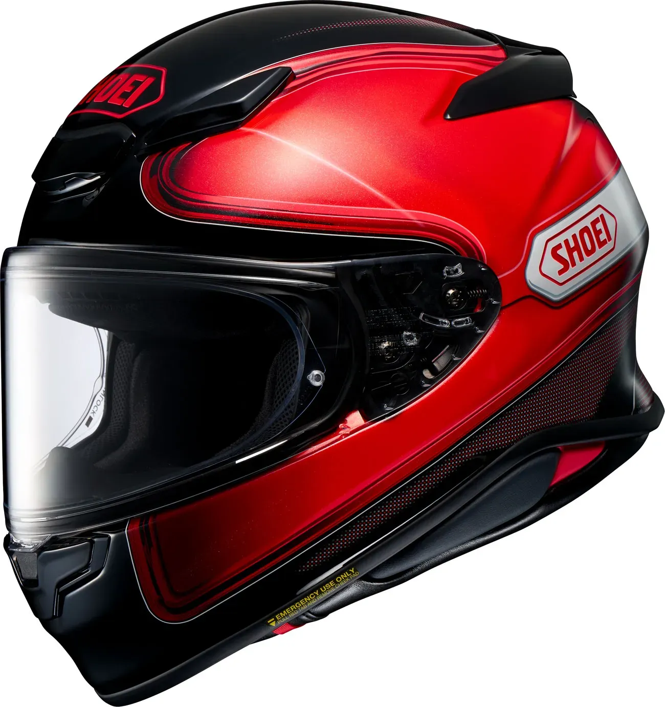 Shoei NXR2 Sheen, Integralhelm - Rot/Schwarz - XS