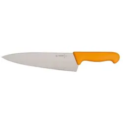 WACA 2x Giesser Kochmesser EXPERT mit 23 cm Klingenlänge, breite Form, gelber Griff,