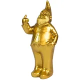 Fisura - Originelle Spardose Zwerg. Große Spardose mit Form. Lustige Spardose als Geschenk. Goldene Spardose. Maße: 27 x 13 x 8 Zentimeter. Material: Polyharz