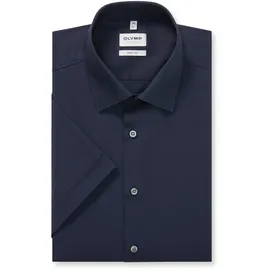 Olymp Kurzarmhemd Blau 44