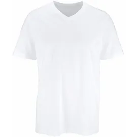 H.I.S. H.I.S T-Shirt mit V-Ausschnitt, V-neck, Unterziehshirt (3er-Pack) unifarben, V-neck, aus Baumwolle weiß 9/XXXL