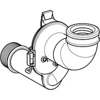 Geberit UR-Siphon senkrecht mit Sensor 242151001 für UR-Steuerungen ab