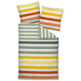 JANINE J.D. 87115 Gestreift Gelb/Grün 155 x 220 cm + 80 x 80 cm