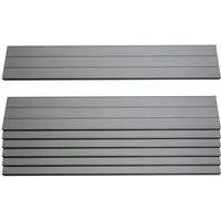 Mendler Windschutz 90 x 100 cm grau WPC 7 St.