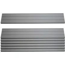 Mendler Windschutz 90 x 100 cm grau WPC 7 St.