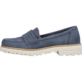 Rieker Sportliche Slipper Damen Blau 39