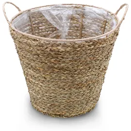 Spetebo Seegras Pflanzkorb 27 x 24 cm Natur