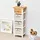 Mobili Rebecca Rebecca Mobili Badschrank Schubladenkommode 85 x 31 x 27 cm Weiß/Braun/Beige