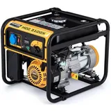 Hahn & Sohn 9176 - Benzin-Stromgenerator HGG 3100X AVR 3300W - Schwarz/Gelb