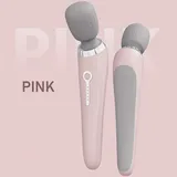 denu-shop Massagegerät Kraftvoller Kabelloser Massagestab Tragbar Ganzkörper, Packung 1-tlg., Massagegerät, USB-Kabel, Handbuch rosa