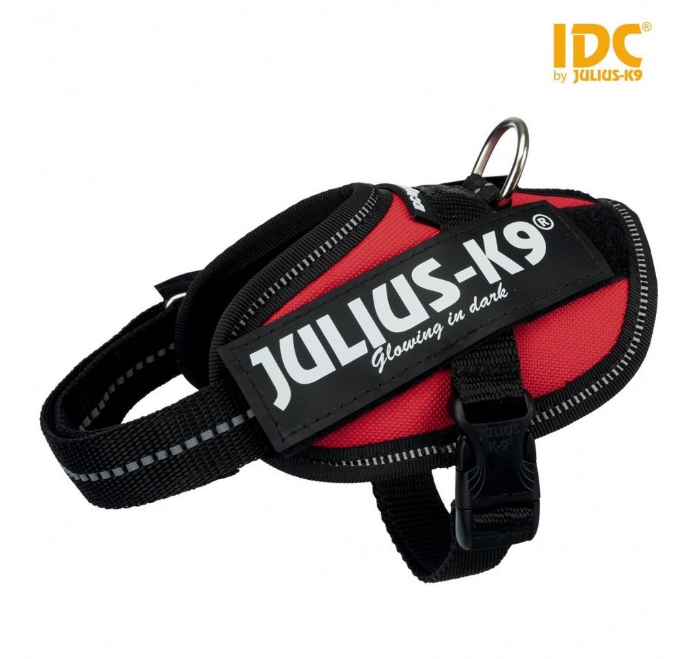 Julius-K9 Hunde-Geschirr IDC Powergeschirr rot Größe: Baby 2 / XS-S / Maße: 33-45 cm