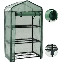 vidaXL Mini-Gewächshaus 0,69 x 0,49 x 1,25 m grün