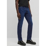 Boss ORANGE Delaware BC-L-P Blaue Slim-Fit Jeans aus Super-Stretch-Denim