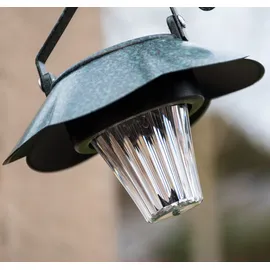 Harms Import Blumen Pflanz Ständer Untertopf Vogelbad Außen Solar Steh Lampe Garten Vogeltränke grün