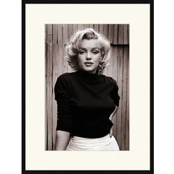 ANY IMAGE Digitaldruck »Marilyn Monroe«, Rahmen: Buchenholz, Schwarz