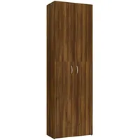 VidaXL Büroschrank Braun Eichen-Optik 60x32x190 cm Holzwerkstoff