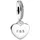 Pandora Gravierbares Herz Silber 798761C01