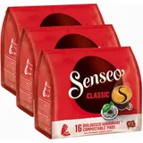 SENSEO KAFFEEPADS Klassisch/Classic neues Design Intensiv & Vollmundig 3x16 PADS