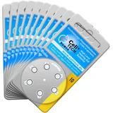 60 x Hörgerätebatterien Größe 10 / GELB - neuste Generation in Premiumqualität
