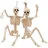 JOYIN 2er Set 61 cm Halloween-Skelette mit beweglichen Gelenken