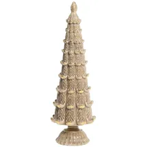 Chic Antique Deko Weihnachtsbaum Antique Stil, H35/Ø 10 cm, latte